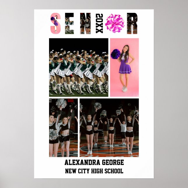 Cheerleading Uppvisning Examen Studentikosentnatt Poster (Framsidan)