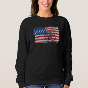 Cheerleading USA amerikansk flagga Cheerleader  1 T Shirt