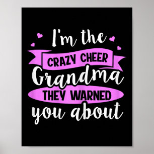 Cheerleadingdesign för en glad mormor _2 poster