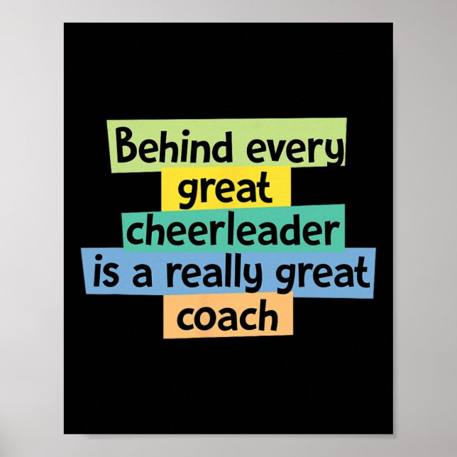 Cheerleadingdesign för en tränare  poster (Framsidan)