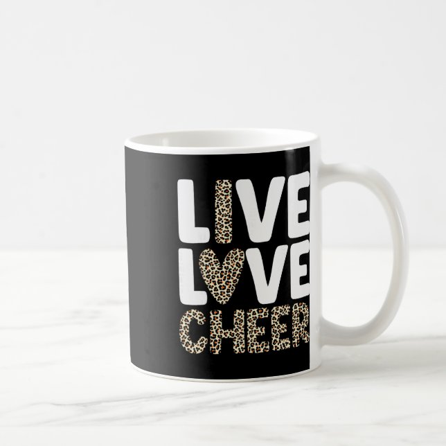 Cheerleadingkonst för kvinnor Flickor Cheer Squad  Kaffemugg (Höger)