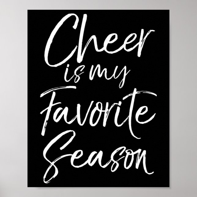 Cheerleadingpresent Cheerleader Cheer är min favor Poster (Framsidan)