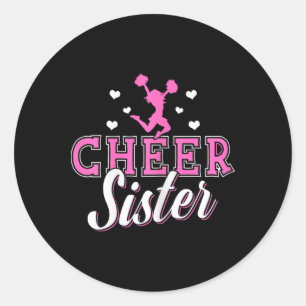 Cheerleadingssyster Cheerleader Cheer syster Runt Klistermärke