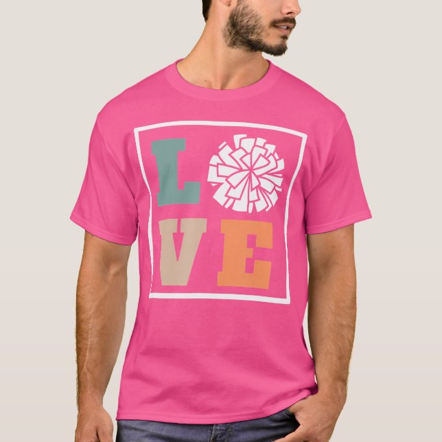 Cheerleadingstränare för Love Cheer T Shirt (Framsida)