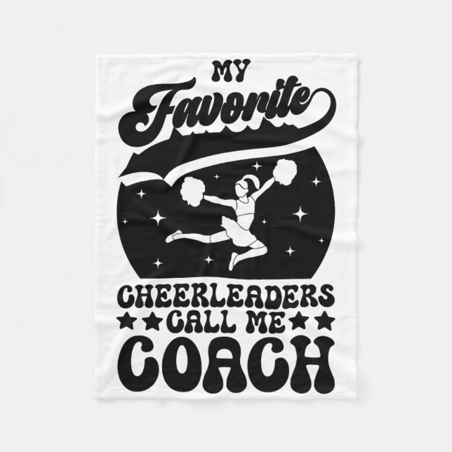 Cheerleadingtränare _8  fleecefilt (Framsidan)