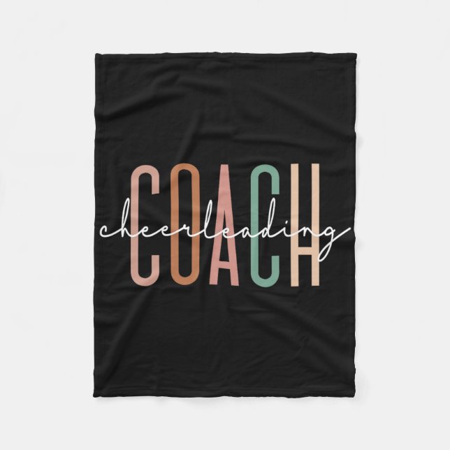 Cheerleadingtränare Söt Cheer För Coach Tacksamhet Fleecefilt (Framsidan)