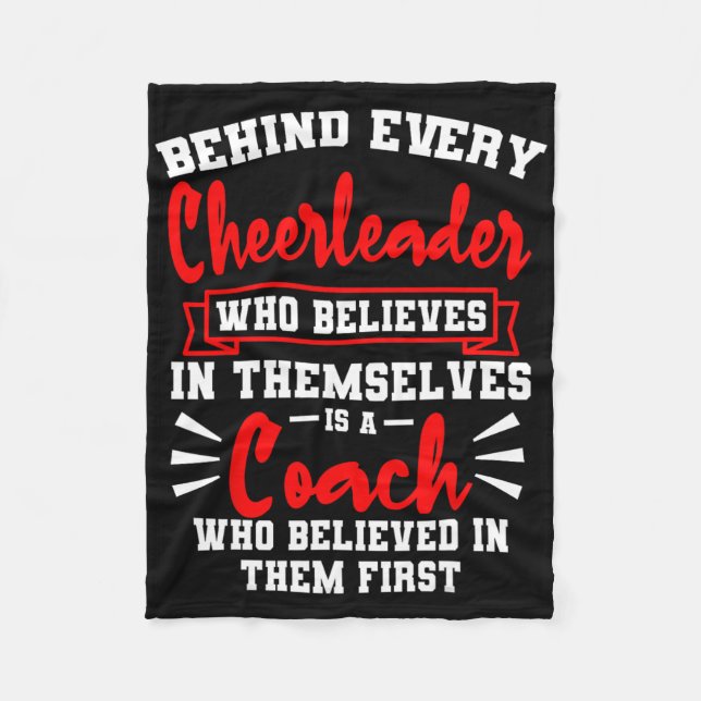 Cheerleadingtränare Team Cheer Cheerleader Squad C Fleecefilt (Framsidan)
