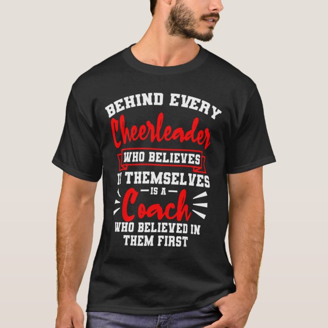 Cheerleadingtränare Team Cheer Cheerleader Squad C T Shirt (Framsida)