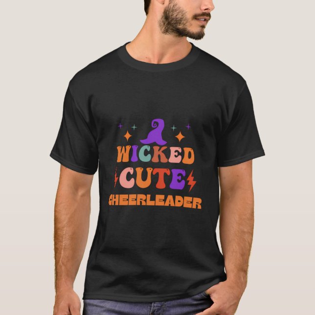 Cheerledande Cheerledare Halloween Costume Witch H T Shirt (Framsida)