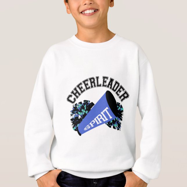 Cheerledare Blue Tee Shirt (Framsida)