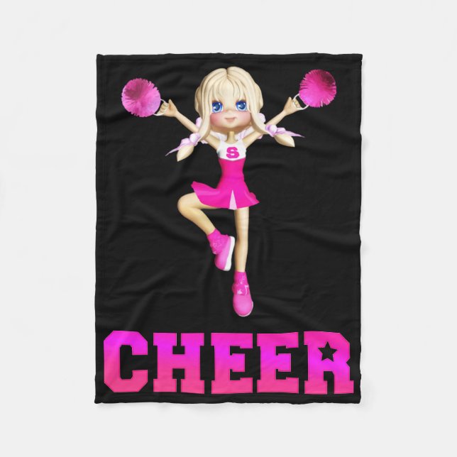 Cheerledare Cheer Fleece Blanket (Framsidan)