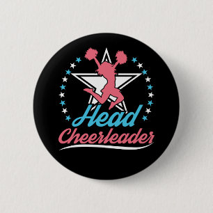 Cheerledare Cheerlead Kapten Knapp