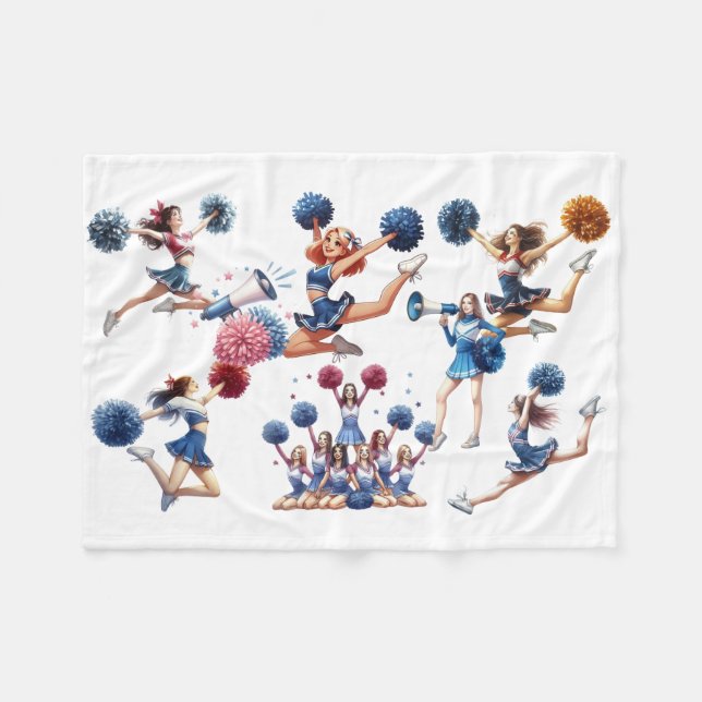 Cheerledare Fleecefilt (Framsidan (Horisontell))