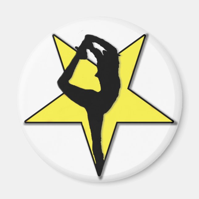 Cheerledare flygare stjärnmagnet magnet (Framsidan)