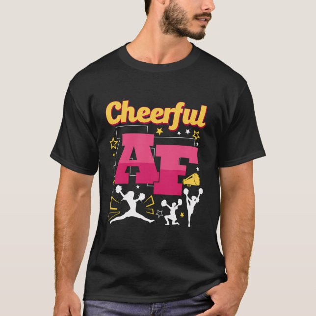 Cheerledare för Cheerful Af Cheerful Performance T T Shirt (Framsida)