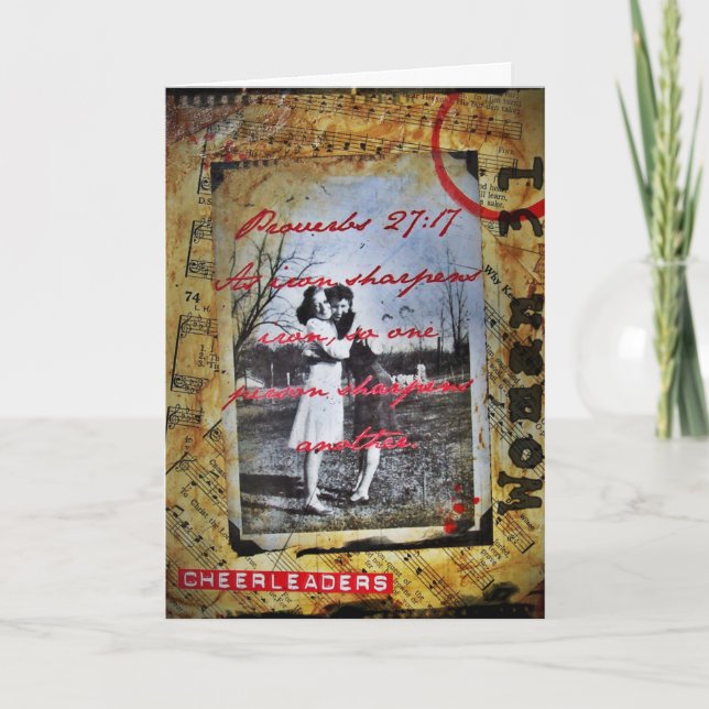 Cheerledare Friend Photo Art Card Kort (Framsida)