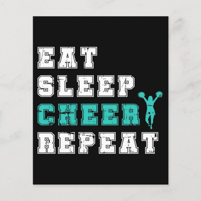 Cheerledare Gift Dance | Teknisk design Flygblad (Framsidan)