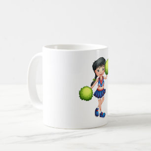 Cheerledare Girl Kaffemugg
