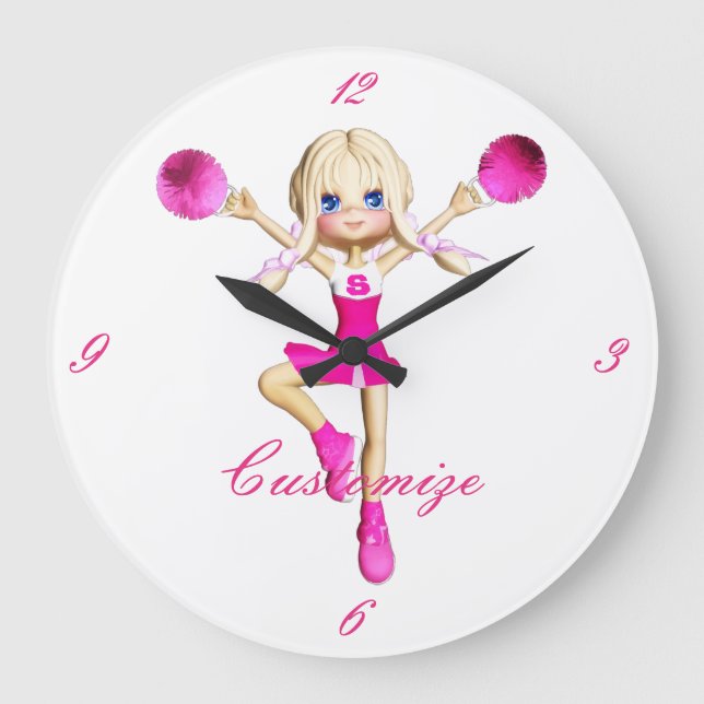 Cheerledare Gonna Cheer Thunder_Cove Stor Klocka (Framsida)