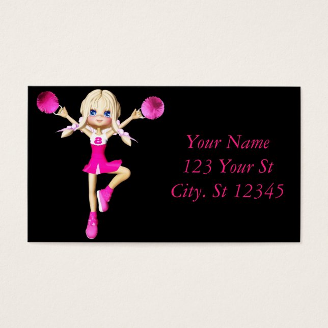 Cheerledare Gonna Cheer Thunder_Cove Visitkort (Framsidan)