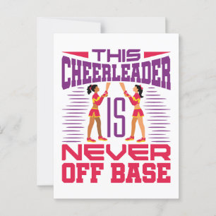 Cheerledare har aldrig av bas-funny Cheerlead Vykort