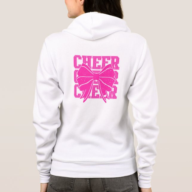 Cheerledare Hoodie Jacka T Shirt (Baksida)
