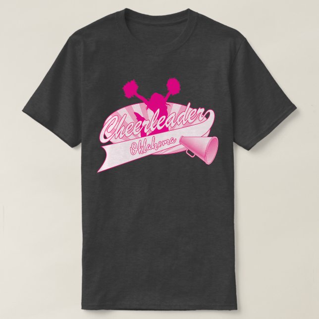 Cheerledare Oklahoma T Shirt (Design framsida)