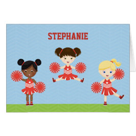 Cheerledare Party Hälsningskort