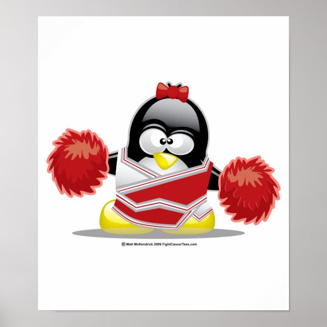 Cheerledare Penguin Poster (Framsidan)