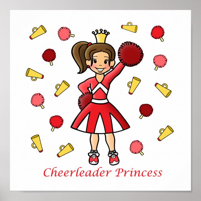 Cheerledare Princess Poster (Framsidan)