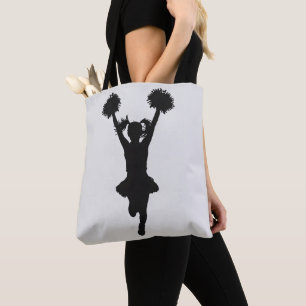 Cheerledare Silhouette Girl Tygkasse