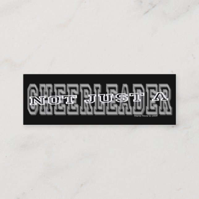 CheerLedare - Social Media Personal Card Mini Visitkort (Framsida)