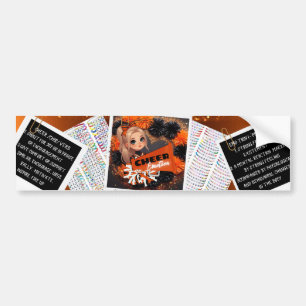 Cheerledare Sticker Bildekal