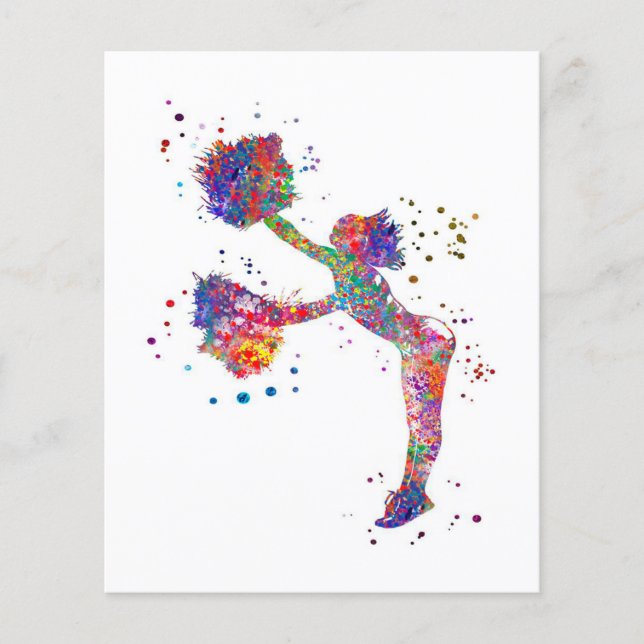 Cheerledare | Teknisk design Flygblad (Framsidan)