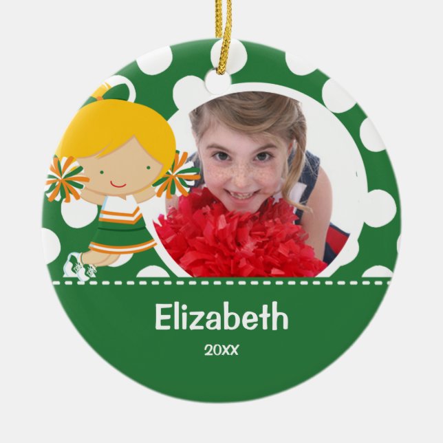 Cheermanager Cheer Photo-julprydnad Julgransprydnad Keramik (Framsidan)