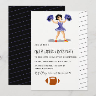 Cheermanager och Jocks Party-inbjudan Inbjudningar