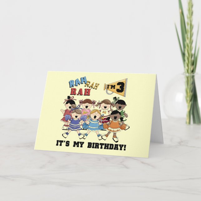 Cheermanager T-shirts och gåvor från 3:e födelseda Kort (Framsida)