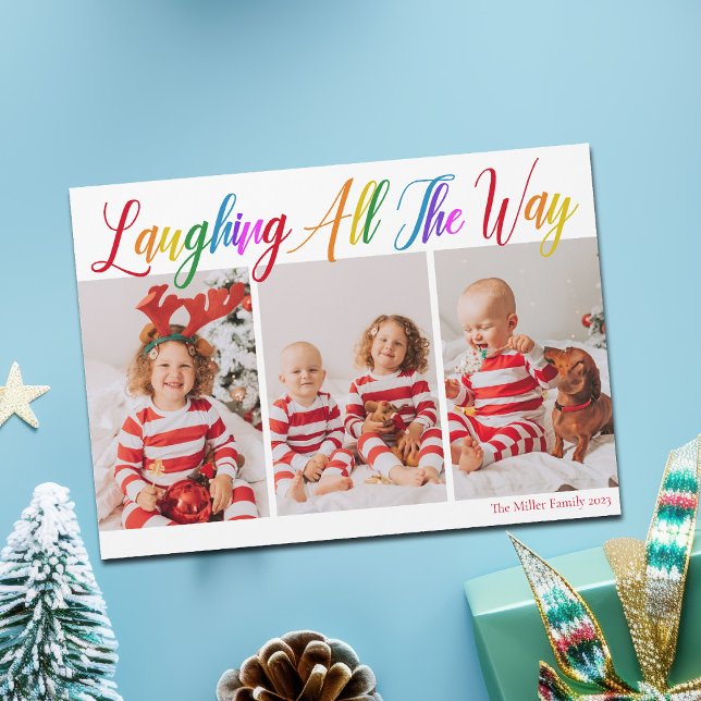 Cheerous Rainbow jul 3 Photo Magnet Card (Skapare uppladdad)