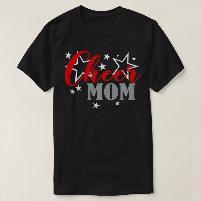 Cheerprod Cheer Mamma Pride Sports Supporter T Shirt (Design framsida)