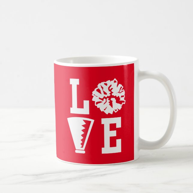 Cheerproffs, Red Kärlek cheerlead Kaffemugg (Höger)