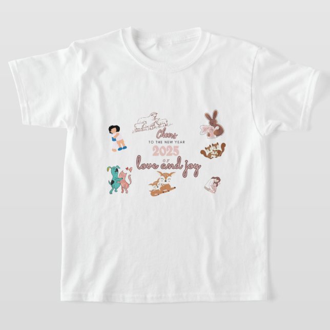 Cheers 2025 - Kärlek & Joy T Shirt (Laydown)