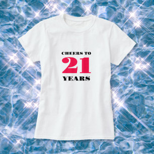 Cheers 21:a födelsedag t shirt