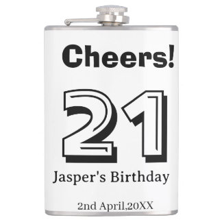 Cheers 21 birthday bold letter name boy man gifts fickplunta