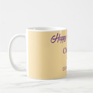 Cheers 40 happy anniversary purple orange pastel n kaffemugg