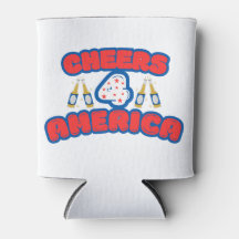 Cheers 4 America in Red, White and Blue