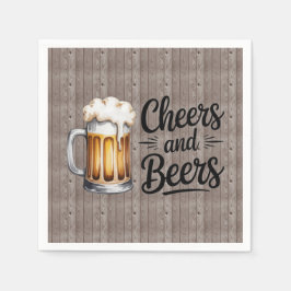 Cheers and Beers Adult Birthday Party  Pappersservett