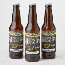 Cheers and Beers to 67 Years Rustic Birthday