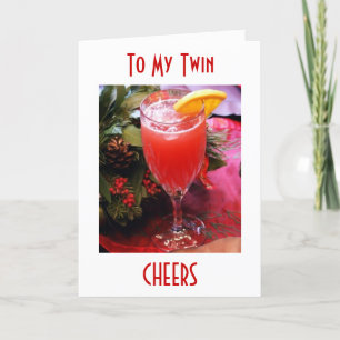 CHEERS AND KÄRLEK ***TWIN** DENNA CHRISTMMA HELGKORT
