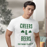 Cheers and Öl Party Event T Shirt<br><div class="desc">Evenemangsgåvor för Cheers och öl St patrick's day party</div>
