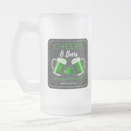 Cheers and Öl St. Patricks Day Party Frostat Ölglas